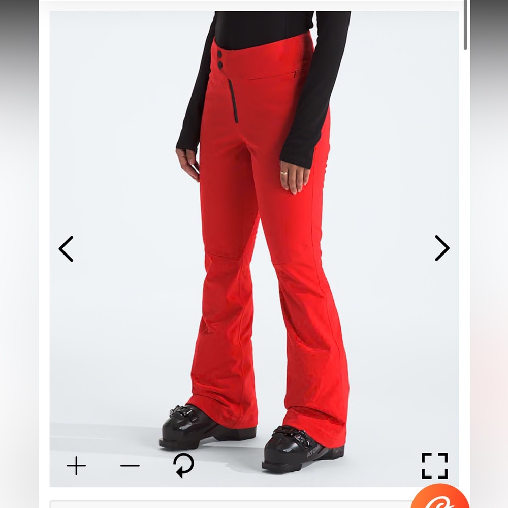 NWT The North Face Snoga Pants Fiery Red